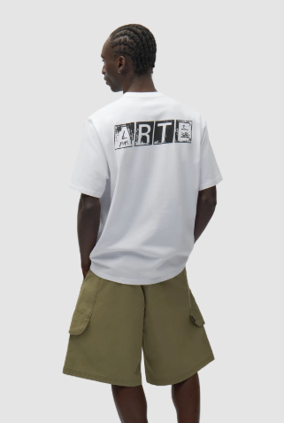T-shirt met print op de rug