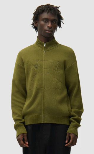 Vest met Diels-kraag