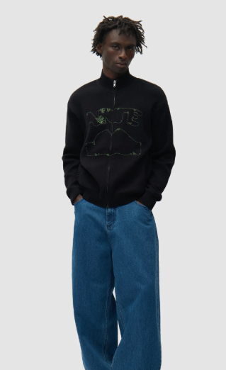 Vest met Diels-kraag