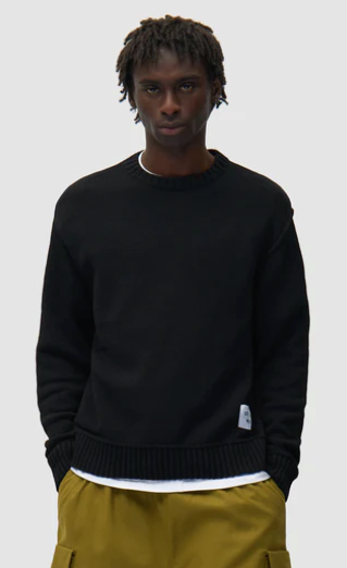 Omkeerbaar gebreid label