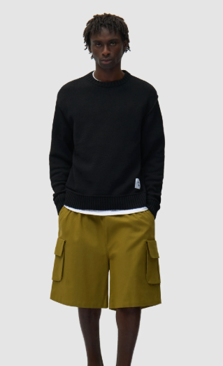 Omkeerbaar gebreid label