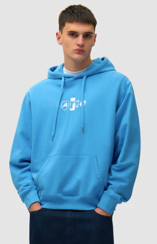 Hoodie met collage-logo