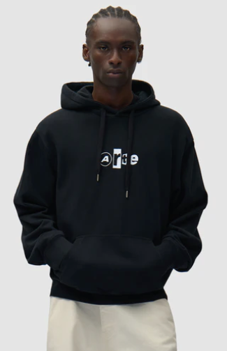 Hoodie met collage-logo