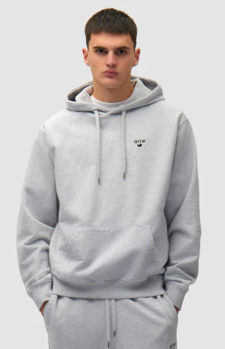 Hoodie met hartvormig logo