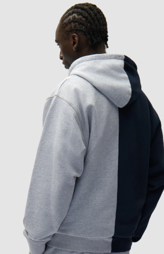 Split Patch-hoodie met rits