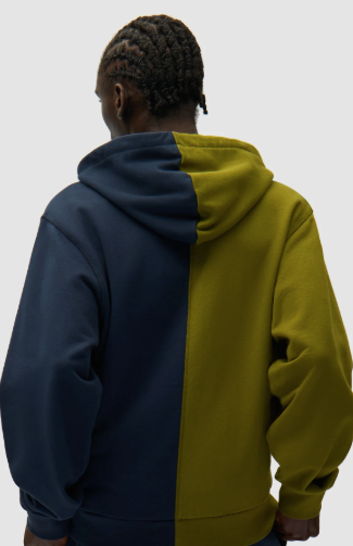 Split Patch-hoodie met rits