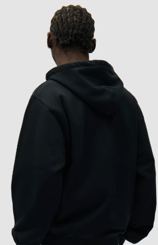 Hoodie met ritssluiting en cirkelvormig logo