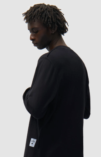 Omkeerbaar label met lange mouwen