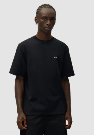 T-shirt met poster op de rug