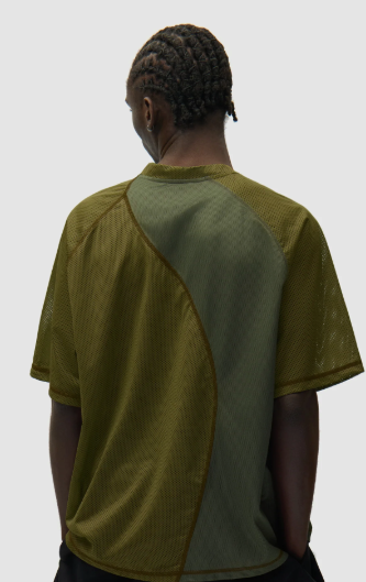 T-shirt met mesh-inzetstukken