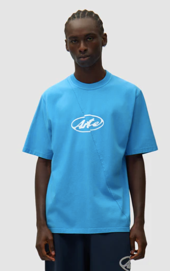 T-shirt met rond logo