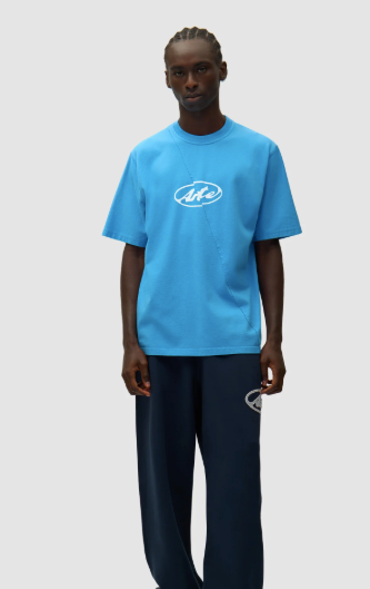 T-shirt met rond logo