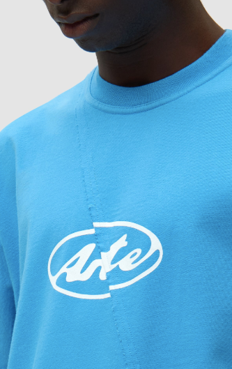 T-shirt met rond logo