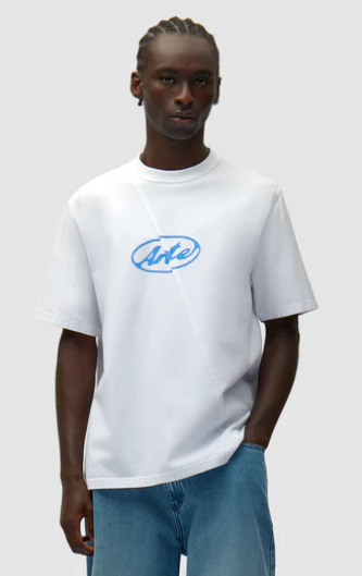T-shirt met rond logo