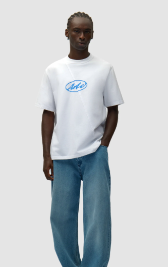 T-shirt met rond logo