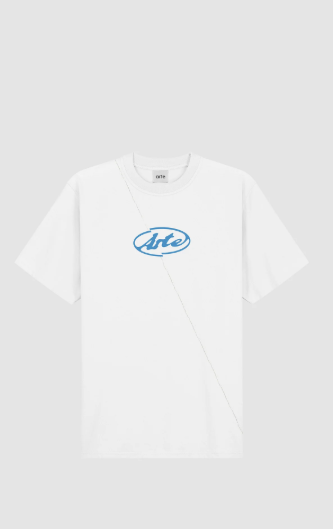 T-shirt met rond logo