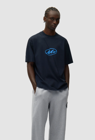 T-shirt met rond logo