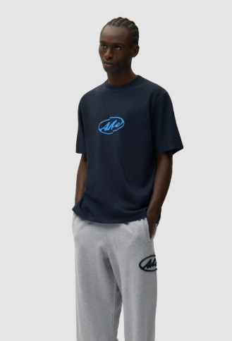 T-shirt met rond logo
