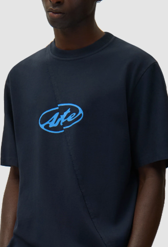 T-shirt met rond logo