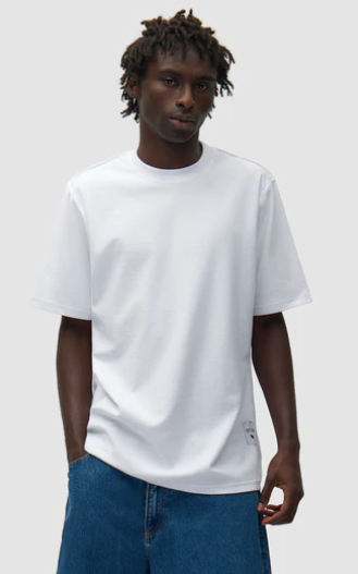 T-shirt met omkeerbaar label