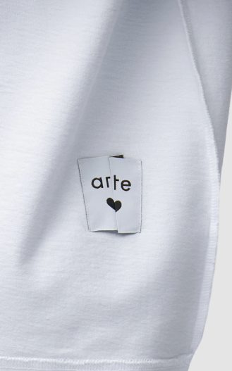 T-shirt met omkeerbaar label