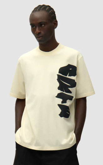 T-shirt met logo op de zijkant