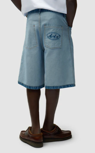 Inside-Out Denim Shorts